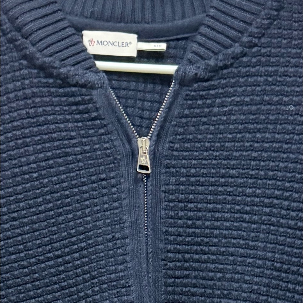 Moncler Navy Blue Men's Sweater cardigan